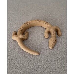 Mexican Folk Art Terracotta Lizard – Hecho en Mexico – 11.5” Southwest Decor